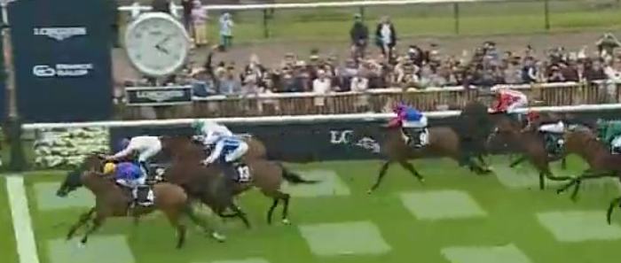 Arrivée du PRIX DE DIANE 2024 sur l'hippodrome de Chantilly