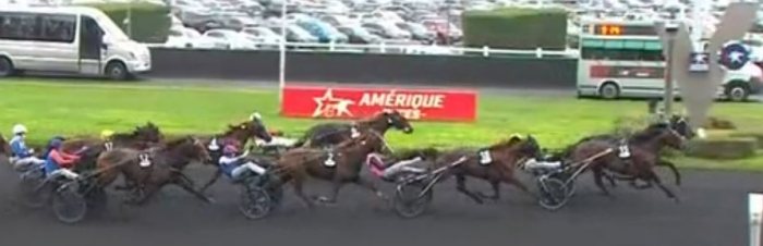 Arrivée du Prix de Bretagne 2024 sur l'hippodrome de Paris Vincennes et la Victoire d'Hussard du Landret (Yoann Lebourgeois)