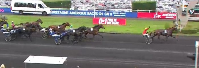 Arrivée du Prix de Bretagne 2025 sur l'hippodrome de Paris Vincennes et la Victoire de JOSH POWER (Sébastien ERNAULT)