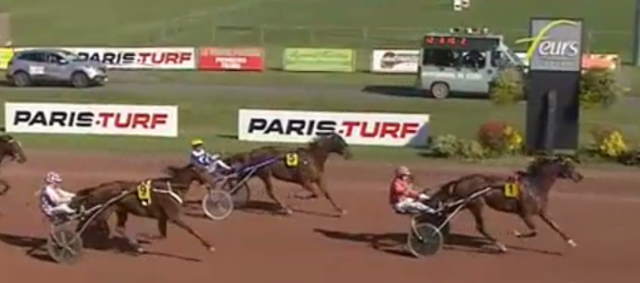DEFI DE RETZ (1 - Alexandre ABRIVARD) gagnant de la 11ème étape du Grand National du Trot 2019 au FEURS
