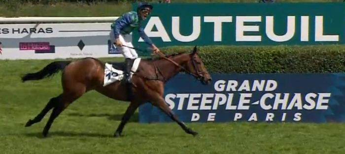 DIAMOND CARL (Clément LEFEBVRE) gagnant du GRAND STEEPLE-CHASE DE PARIS 2025 à Auteuil