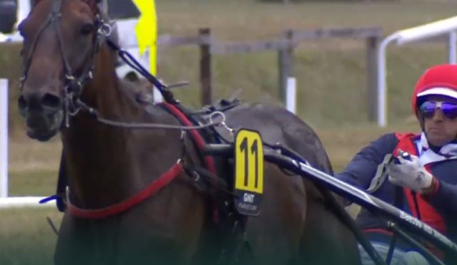 FARRELL SEVEN (6 - Jean-Michel BAZIRE) gagnant de la 10ème étape du Grand National du Trot 2022 à Meslay-du-Maine