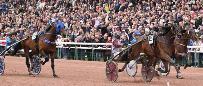PRIX DES DUCS DE NORMANDIE 2023 et la victoire d'HOHNECK drivé par Gabriele GELORMINI sur l'hippodrome de Caen
