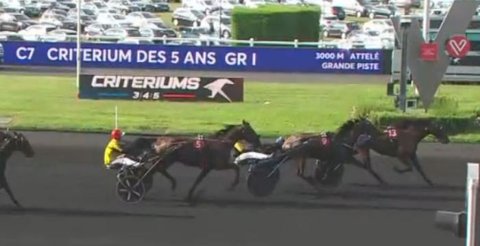 IDAO DE TILLARD (Clément DUVALDESTIN) vainqueur du Critérium des 5 Ans 2023 à Vincennes