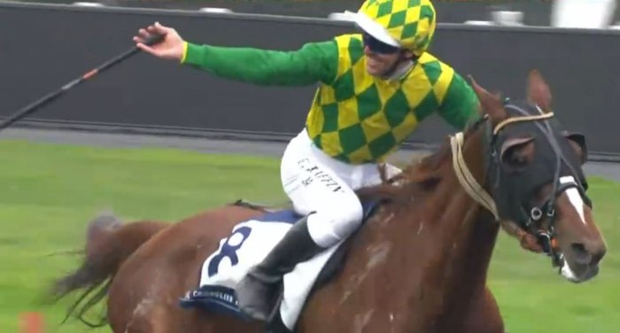 JOUMBA DE GUEZ montée par Eric RAFFIN gagnante du PRIX DE CORNULIER 2025 sur l'hippodrome de Paris-Vincennes