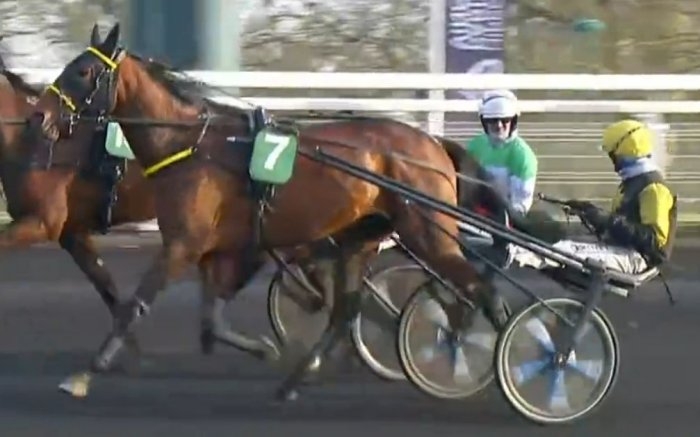 PRIX COMTE PIERRE DE MONTESSON 2025 et la victoire de MAITRE JACQUES drivé par Alexandre ABRIVARD sur l'hippodrome de Paris Vincennes