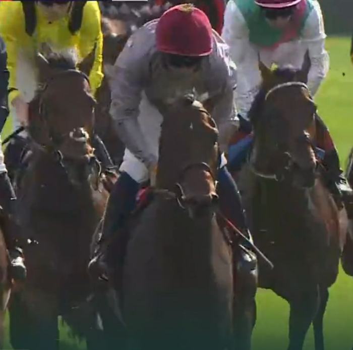 SAHLAN (Mickael BARZALONA) gagnant du PRIX DU MOULIN DE LONGCHAMP 2025 sur l'hippodrome de Longchamp