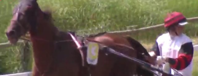 CLEANGAME (Jean-Michel BAZIRE) gagnant de la 8ème étape du Grand National du Trot 2018 sur l'hippodrome de SAINT-MALO